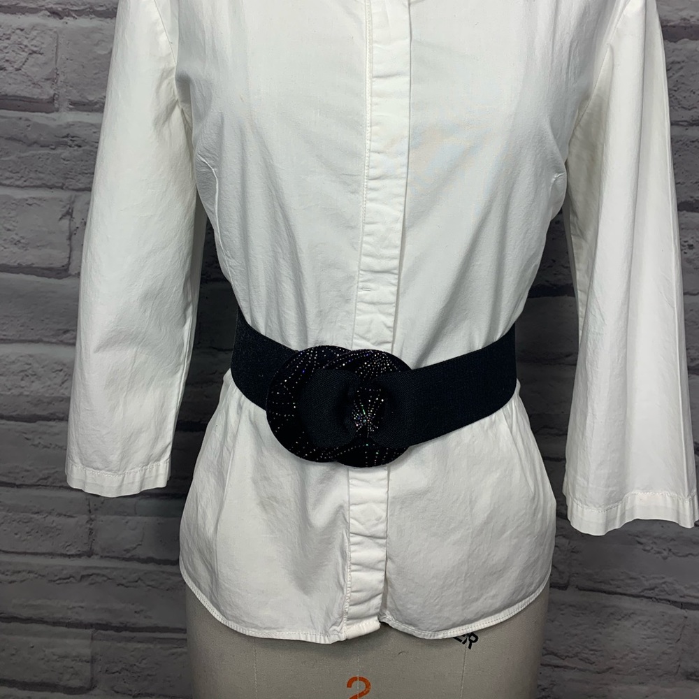 Black Vintage Stretch Belt